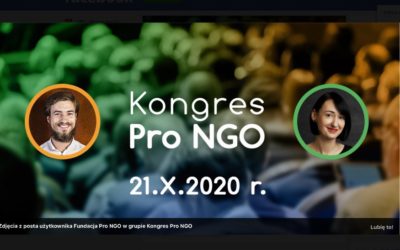 Kongres PRO NGO 21.X.2020 w&nbsp;Centrum Konferencyjnym Eximius Park
