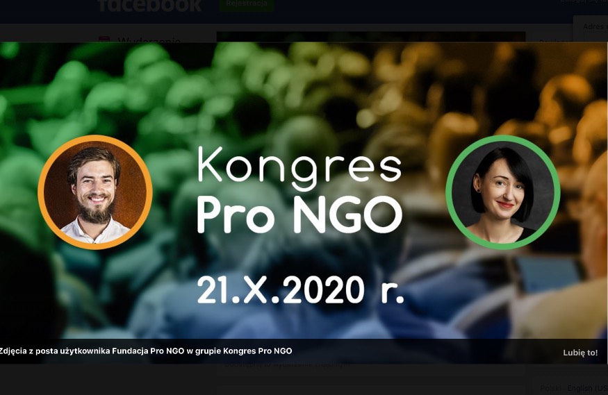 Pro NGO Congress 21.X.2020 Eximius Park Conference Center