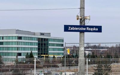 Stacja kolejowa Zabierzów Rząska na terenie Eximius Park