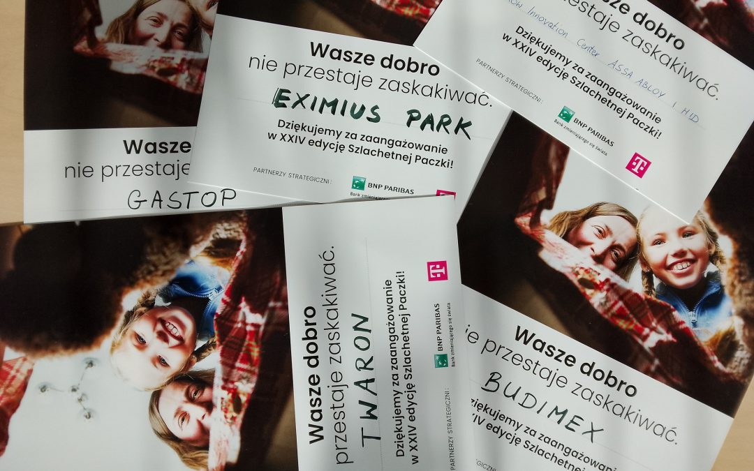 Szlachetna Paczka – podziękowania za&nbsp;udział w&nbsp;akcji